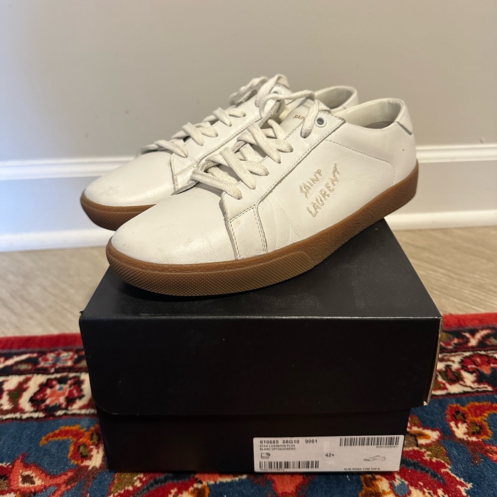 Saint Laurent Men's White Sneakers